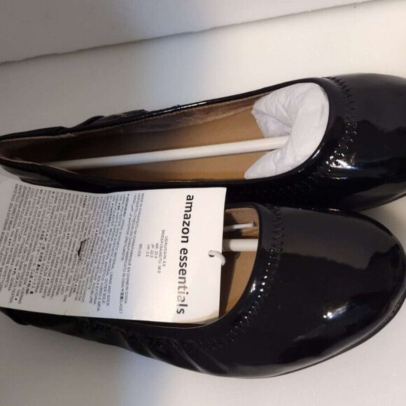 BLACK Slip On BALLET Style Flat Shoes Womens Size 5 1/2 - Picture 8 of 8